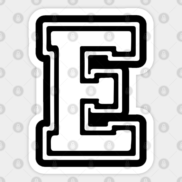 Letter E Sticker by Xtian Dela ✅